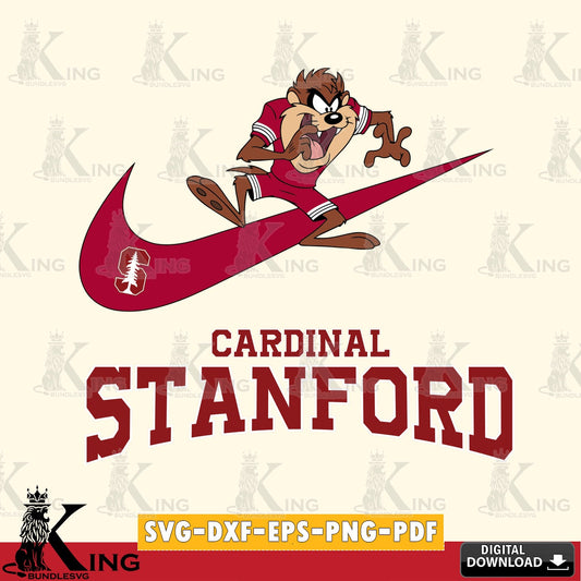 Stanford Cardinal Taz Football Nike SVG file, Cut file  , Digital Download , Instant Download, Taz svg, NCAA svg