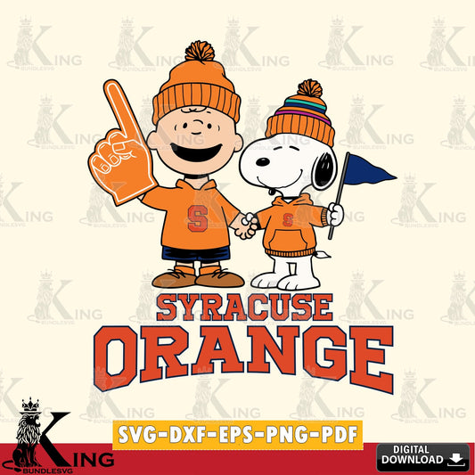 Syracuse Orange Peanuts Fan Gear SVG, Cricut, Cut file  , Digital Download , Instant Download, Peanuts svg, NCAA svg, Football svg, Sport svg