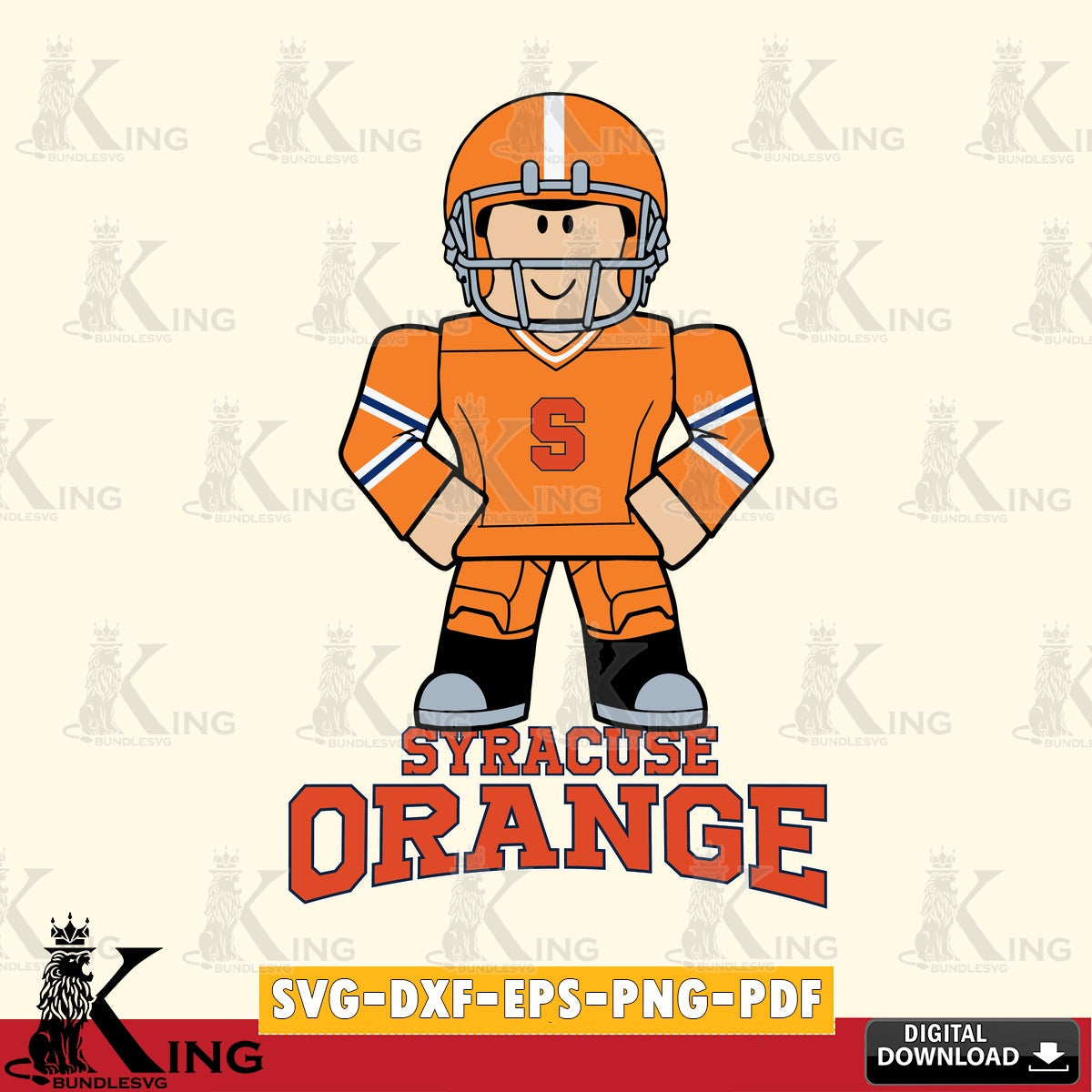 Syracuse Orange Roblox Cool Football SVG file , NCAA Cricut,  File cut , Digital Download , PDF File