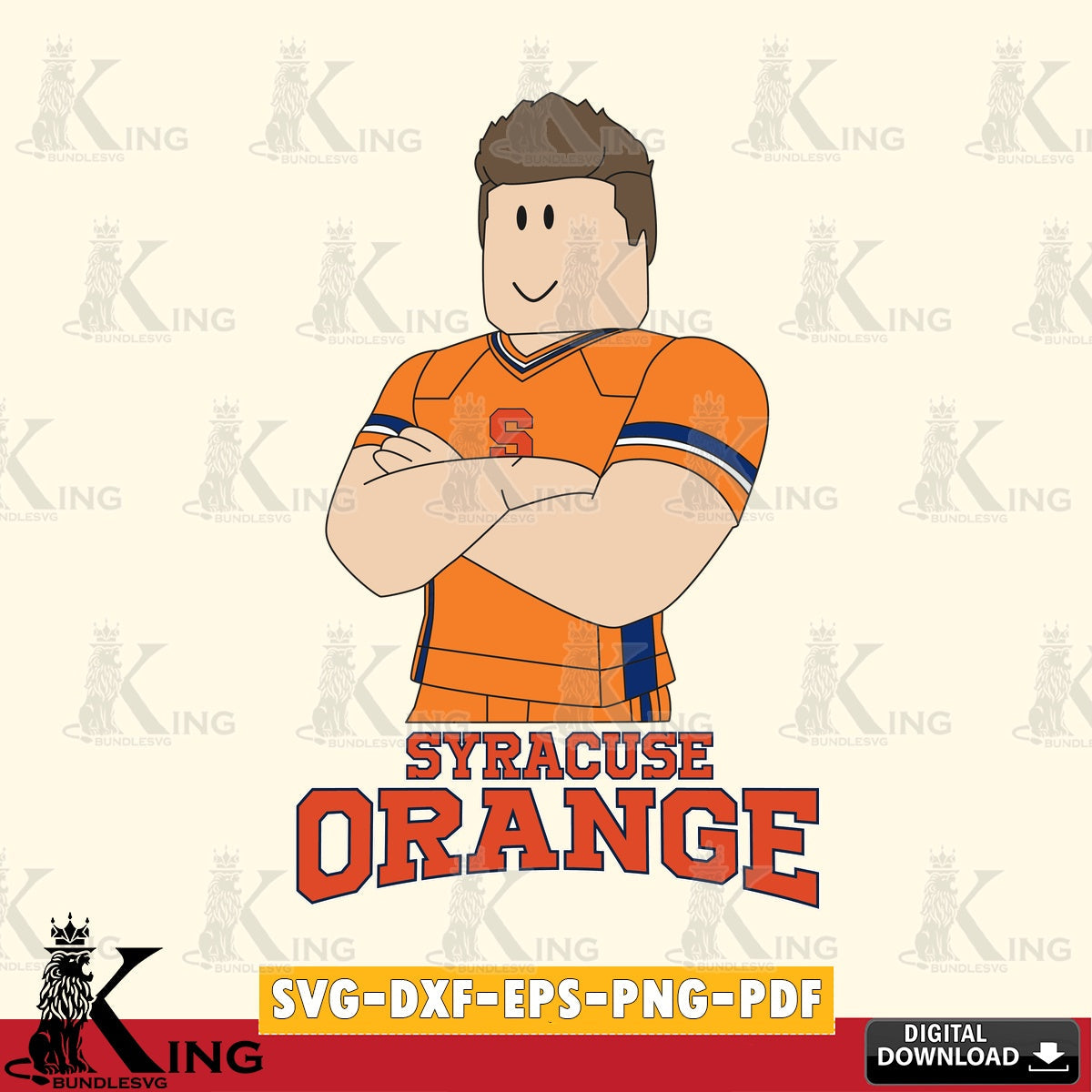 Syracuse Orange Roblox Football SVG file , NCAA Cricut,  File cut , Digital Download , PDF File
