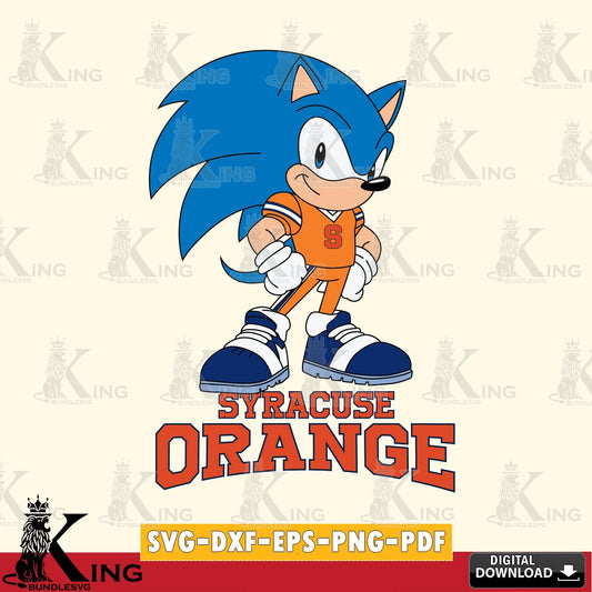 Syracuse Orange Sonic Football Star Mascot SVG file, Vector , Digital Download , PDF File , Instant Download