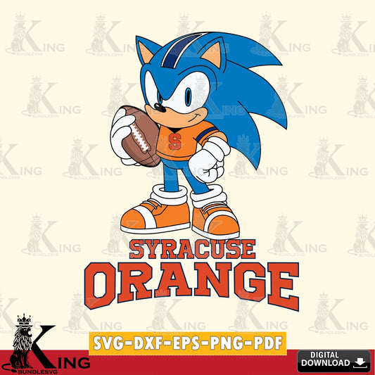 Syracuse Orange Sonic Game Day Ready SVG file, Vector , Digital Download , PDF File , Instant Download