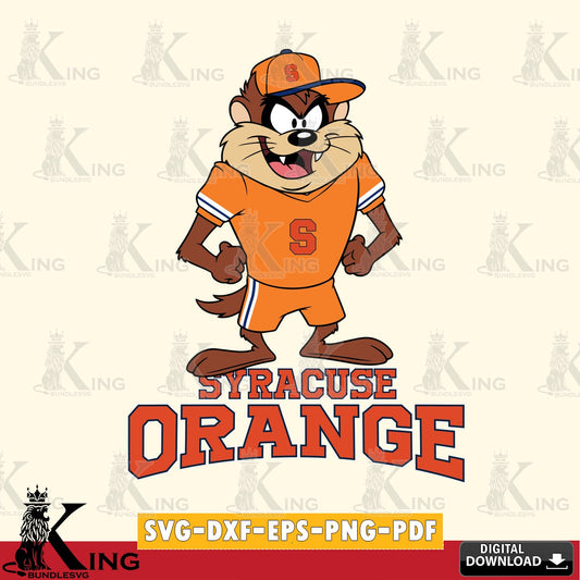 Syracuse Orange Taz Standing Pose SVG file, Cut file  , Digital Download , Instant Download, Taz svg, NCAA svg