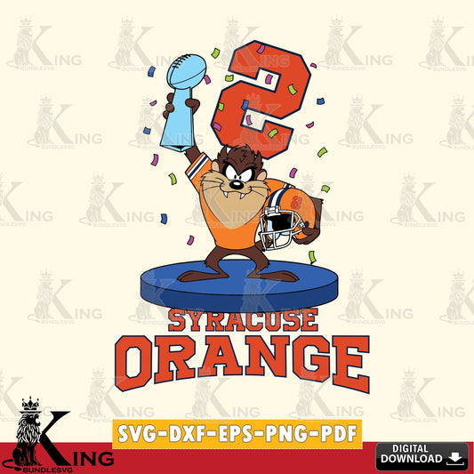 Syracuse Orange Taz Trophy Podium SVG file, Cut file  , Digital Download , Instant Download, Taz svg, NCAA svg