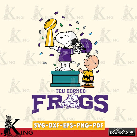 TCU Horned Frogs Peanuts Winner SVG, Cricut, Cut file  , Digital Download , Instant Download, Peanuts svg, NCAA svg, Football svg, Sport svg