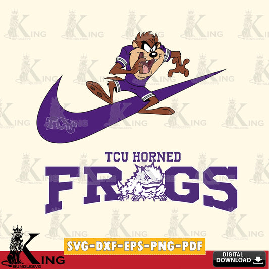TCU Horned Frogs Taz Football Nike SVG file, Cut file  , Digital Download , Instant Download, Taz svg, NCAA svg