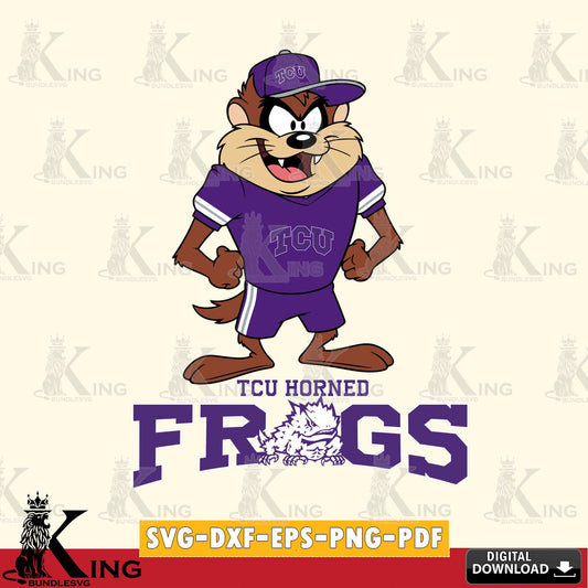 TCU Horned Frogs Taz Standing Pose SVG file, Cut file  , Digital Download , Instant Download, Taz svg, NCAA svg