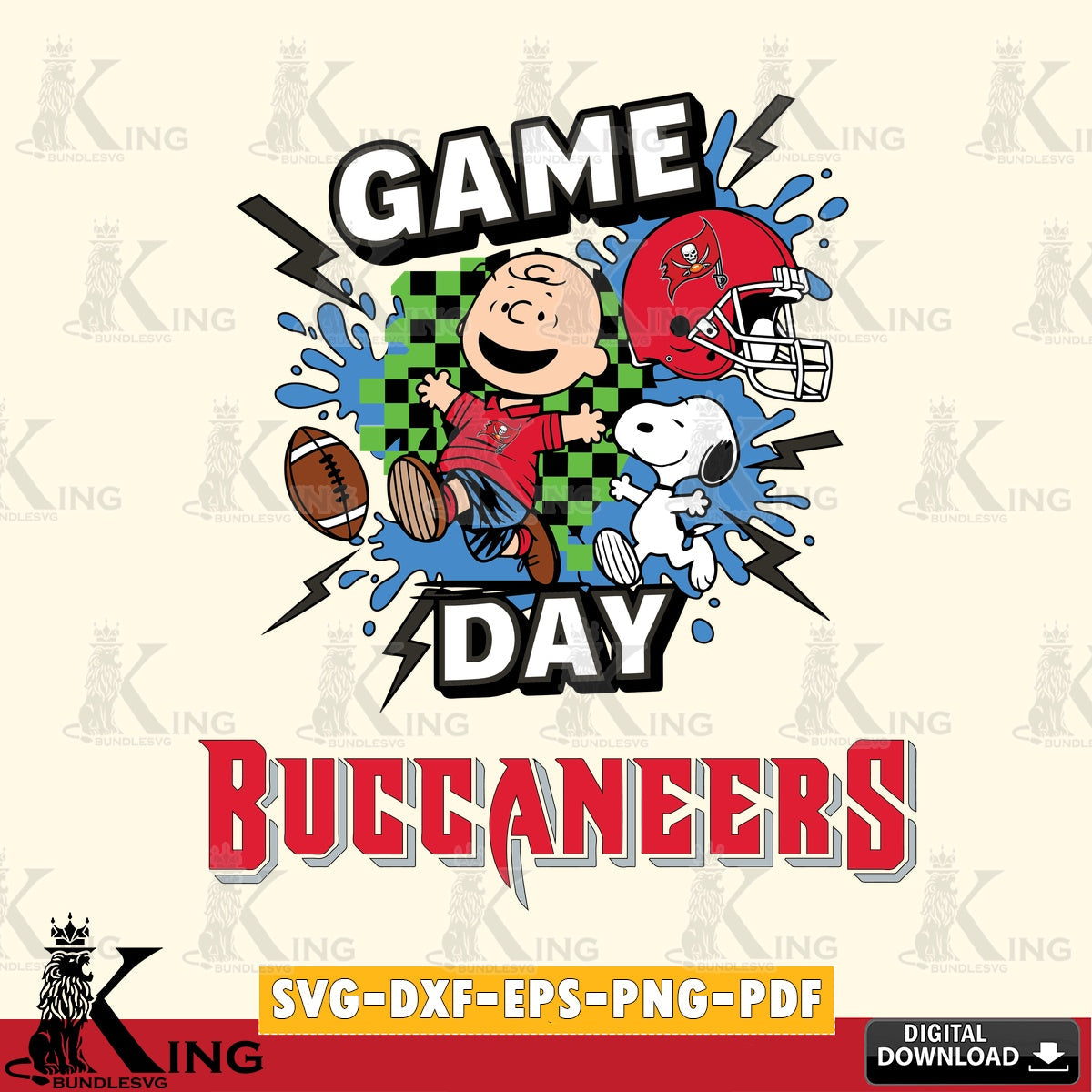 Tampa Bay Buccaneers Game Day Peanuts Cricut file , Cut file  , Digital Download , PDF File , Instant Download