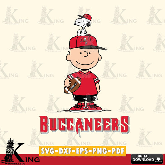 Tampa Bay Buccaneers Peanuts Football Rugby Cricut file , Cut file  , Digital Download , PDF File , Instant Download