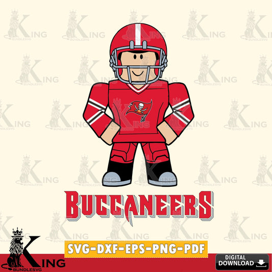 Modern graphic depicting Tampa Bay Buccaneers cool football, NFL file cut, digital download, SVG PNG files perfect for Cricut and