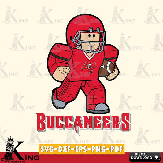 Tampa Bay Buccaneers Roblox Player Rugby SVG file , Cricut, NFL  File cut , Digital Download , PDF File