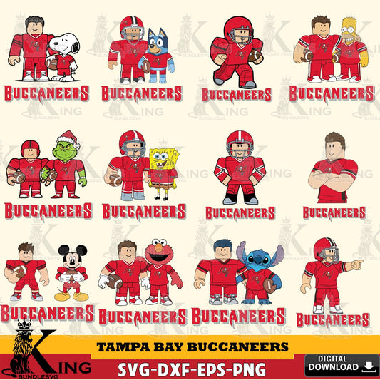 Tampa Bay Buccaneers Roblox With Friends football NFL Bundle SVG file , Cricut, NFL  File cut , Digital Download , PDF File