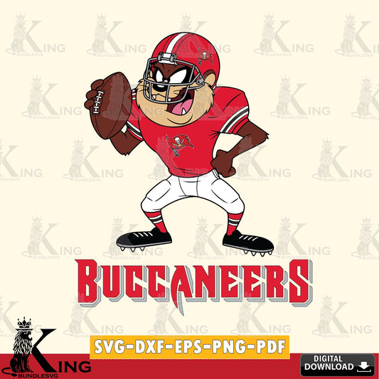 Tampa Bay Buccaneers Taz Football Player Cut file  , Digital Download , Instant Download, Looney Tunes svg, Football svg
