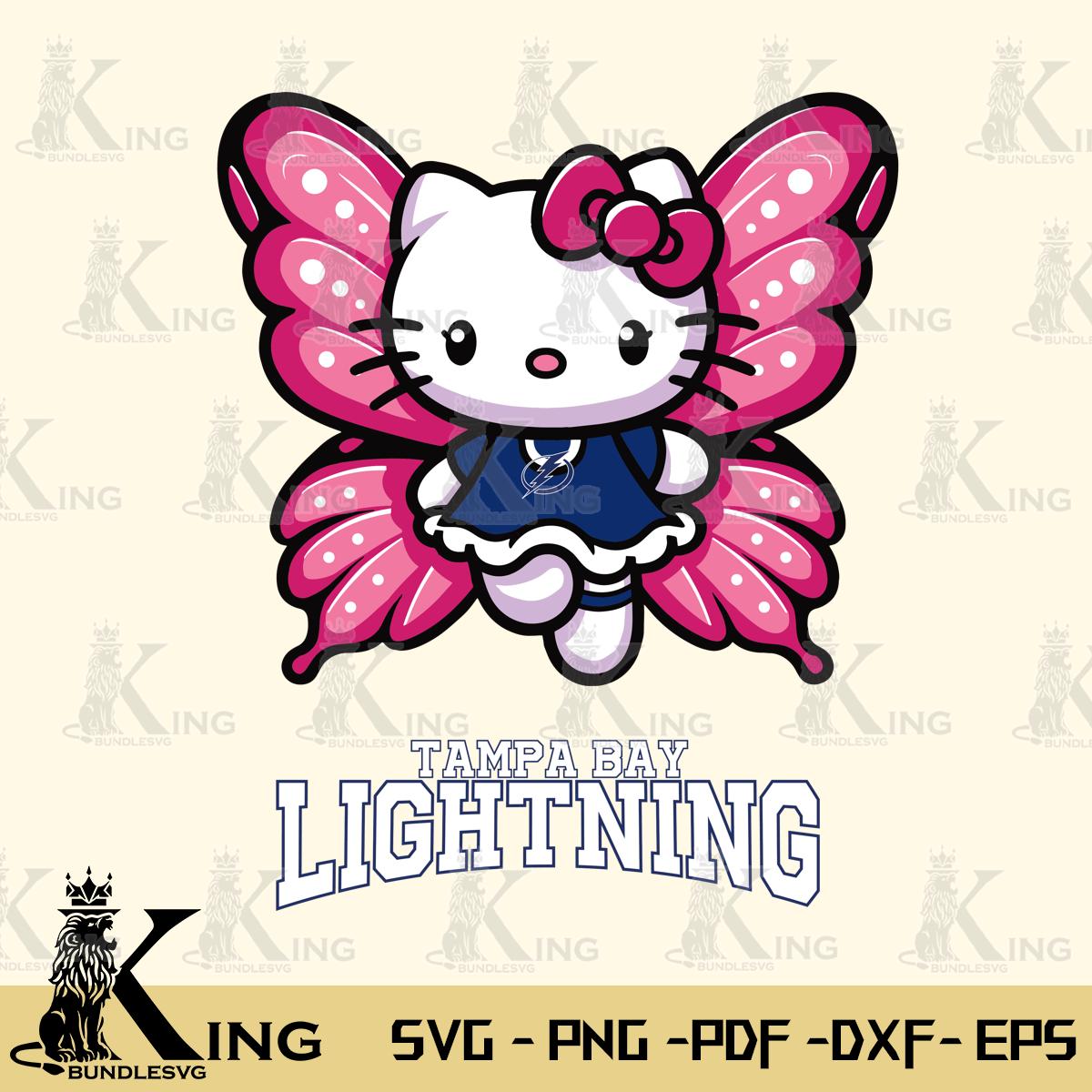 Tampa Bay Lightning Hello Kitty Dreamscape Svg Eps Dxf Png File, Digital Download