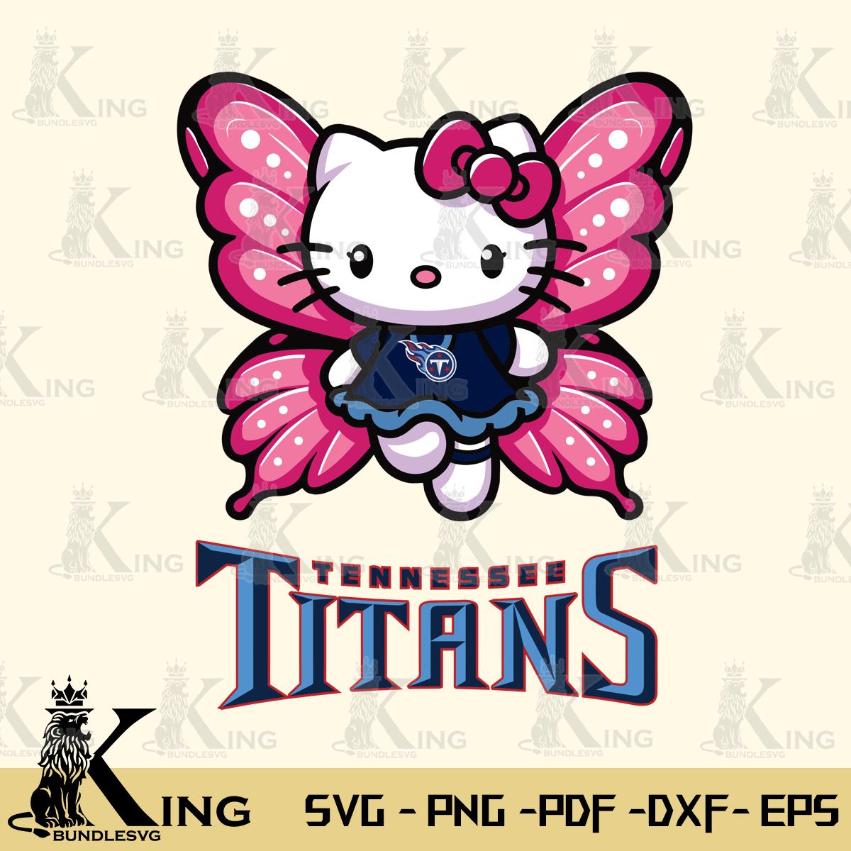 Tennessee Titans Hello Kitty Dreamscape Svg Eps Dxf Png File, Digital Download