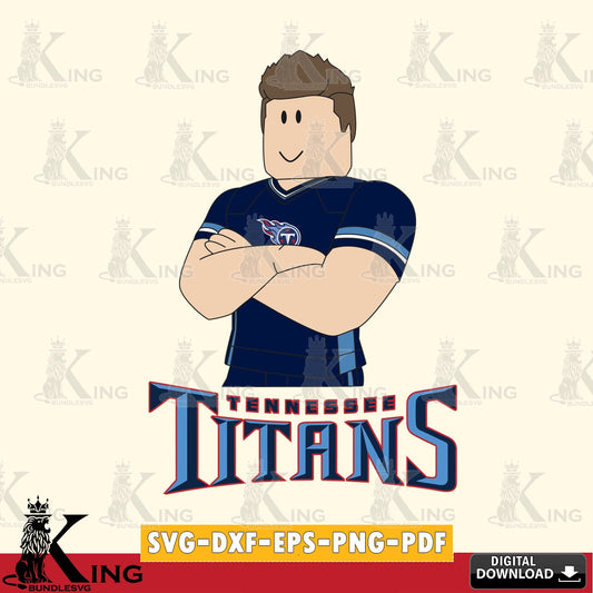 Tennessee Titans Roblox Football SVG file , Cricut, NFL  File cut , Digital Download , PDF File
