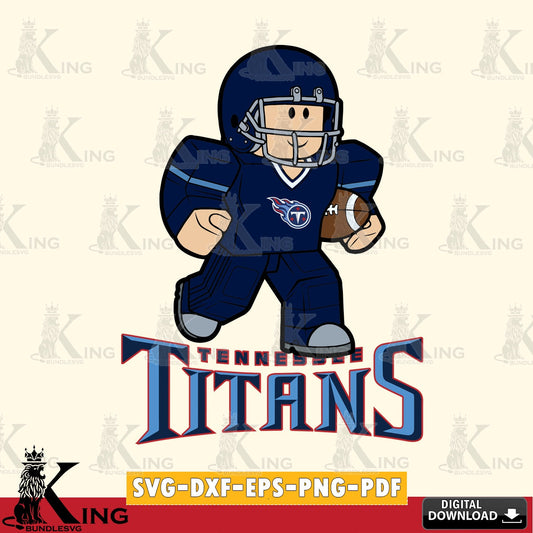 Tennessee Titans Roblox Player Rugby SVG file , Cricut, NFL  File cut , Digital Download , PDF File