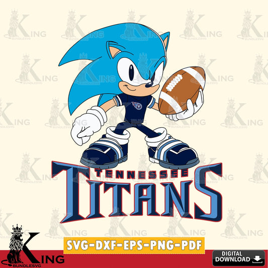 Tennessee Titans Sonic Rugby SVG file, Vector , Digital Download , PDF File , Instant Download