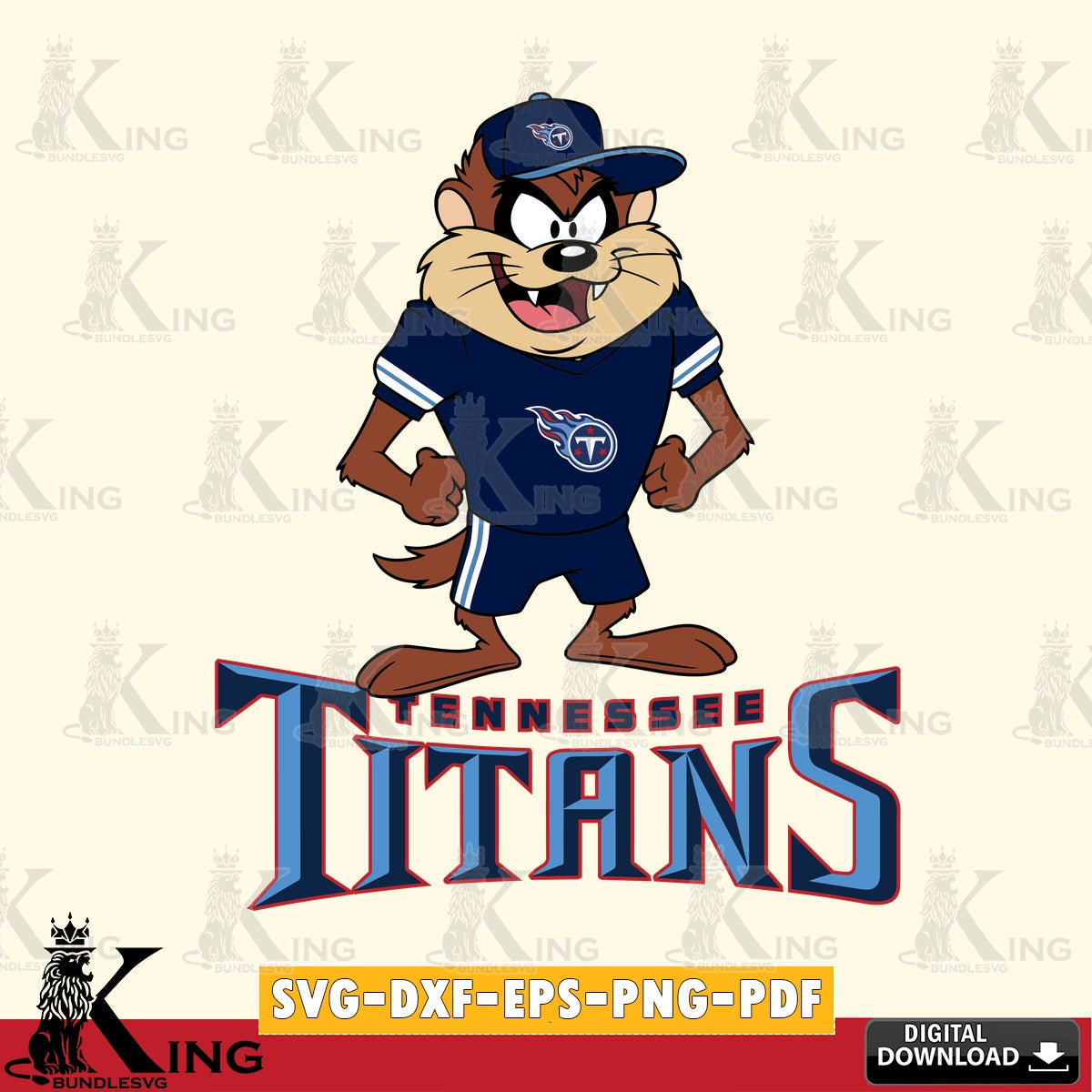 Tennessee Titans Taz Standing Pose Cut file  , Digital Download , Instant Download, Looney Tunes svg, Football svg