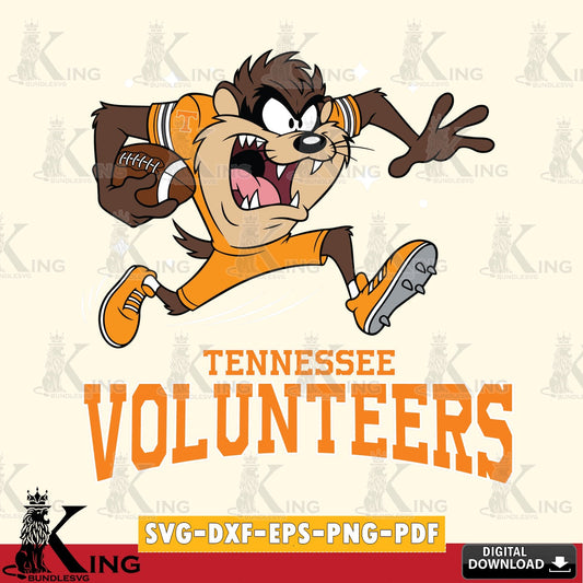 Tennessee Volunteers Angry Taz Football SVG file, Cut file  , Digital Download , Instant Download, Taz svg, NCAA svg
