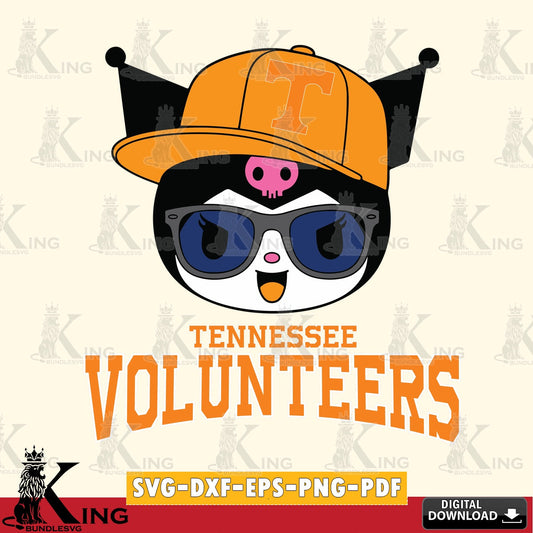 Tennessee Volunteers Kuromi Football Cool SVG file, Cricut, Cut file  , Digital Download , Instant Download, Sanrio svg, Clipart