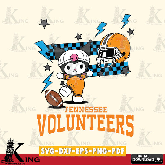 Tennessee Volunteers Kuromi Game Day SVG file, Cricut, Cut file  , Digital Download , Instant Download, Sanrio svg, Clipart
