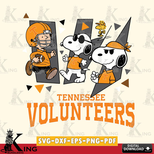 Tennessee Volunteers Peanuts Joe Cool SVG, Cricut, Cut file  , Digital Download , Instant Download, Peanuts svg, NCAA svg, Football svg, Sport svg