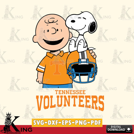 Tennessee Volunteers Snoopy On Helmet SVG, Cricut, Cut file  , Digital Download , Instant Download, Peanuts svg, NCAA svg, Football svg, Sport svg