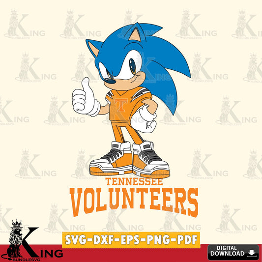 Tennessee Volunteers Sonic Like Football SVG file, Vector , Digital Download , PDF File , Instant Download