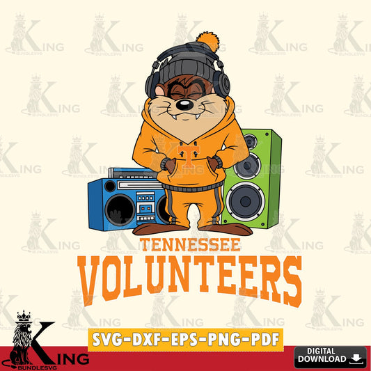 Tennessee Volunteers Taz Hip Hop SVG file, Cut file  , Digital Download , Instant Download, Taz svg, NCAA svg