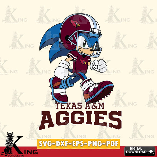 Texas A M Aggies Sonic Ready Football SVG file, Vector , Digital Download , PDF File , Instant Download
