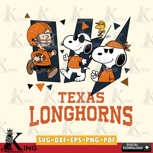 Texas Longhorns Peanuts Joe Cool SVG, Cricut, Cut file  , Digital Download , Instant Download, Peanuts svg, NCAA svg, Football svg, Sport svg