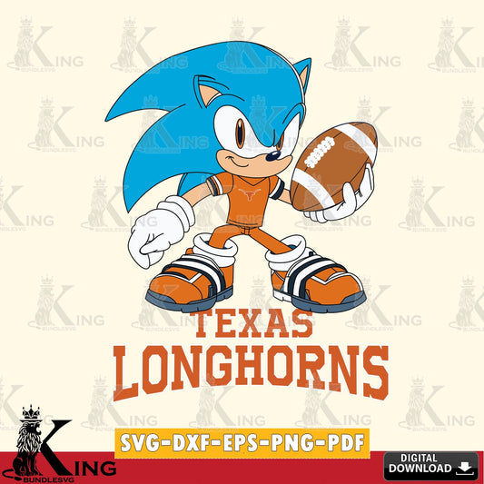 Texas Longhorns Sonic Rugby SVG file, Vector , Digital Download , PDF File , Instant Download