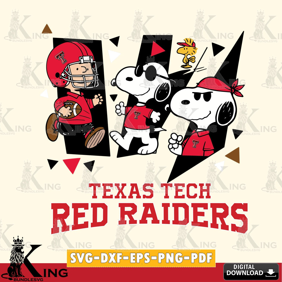 Texas Tech Red Raiders Peanuts Joe Cool SVG, Cricut, Cut file  , Digital Download , Instant Download, Peanuts svg, NCAA svg, Football svg, Sport svg