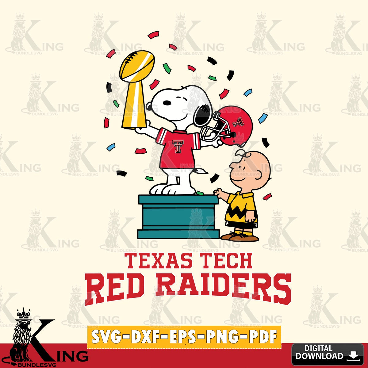 Texas Tech Red Raiders Peanuts Winner SVG, Cricut, Cut file  , Digital Download , Instant Download, Peanuts svg, NCAA svg, Football svg, Sport svg