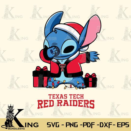 Texas Tech Red Raiders Stitch Merry Christmas Svg Eps Dxf Png File, Digital Download