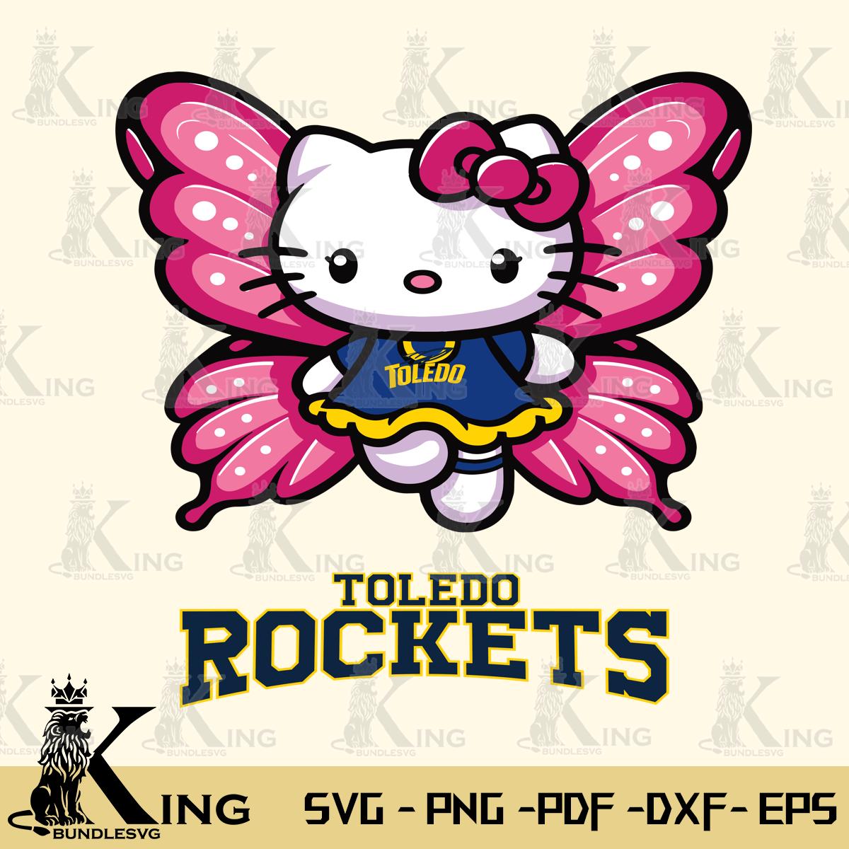 Toledo Rockets Hello Kitty Dreamscape Svg Eps Dxf Png File, Digital Download