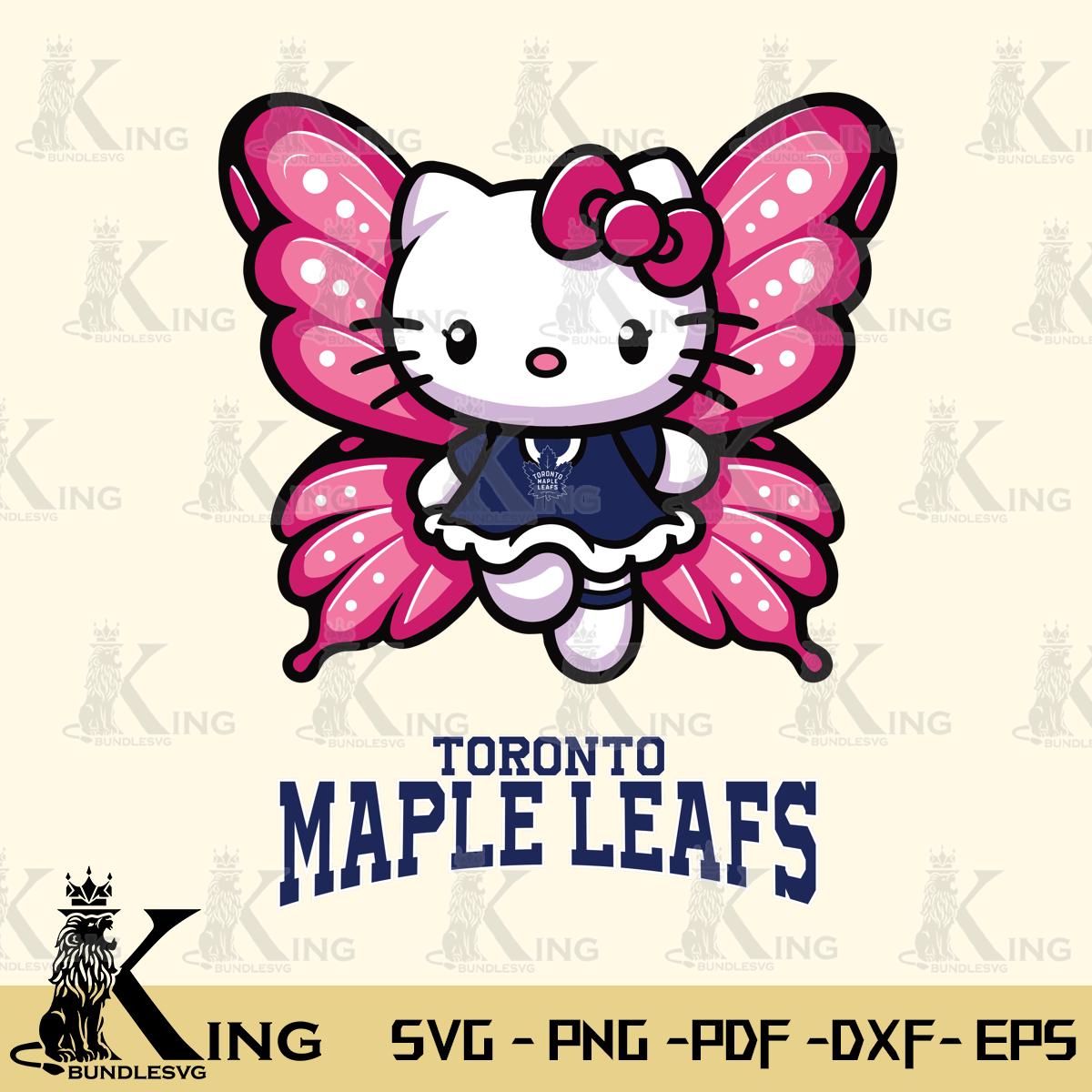 Toronto Maple Leafs Hello Kitty Dreamscape Svg Eps Dxf Png File, Digital Download