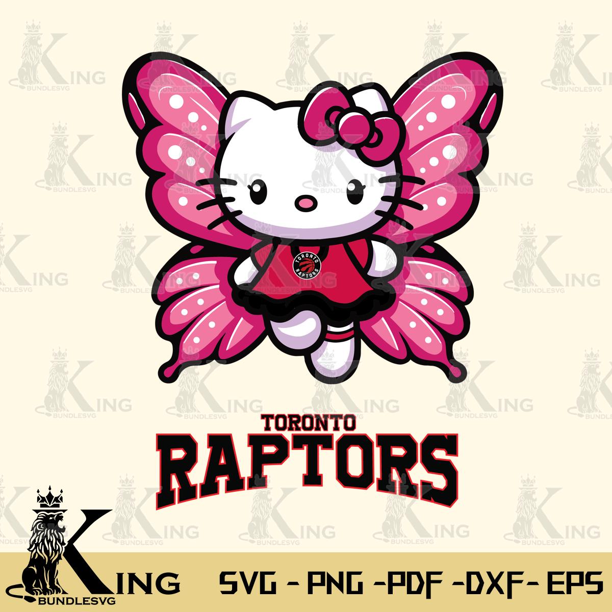 Toronto Raptors Hello Kitty Dreamscape Svg Eps Dxf Png File, Digital Download