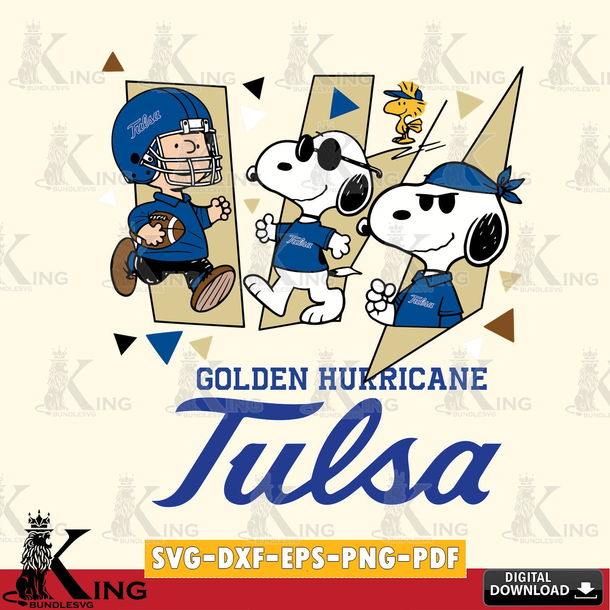 Tulsa Golden Hurricane Peanuts Joe Cool SVG, Cricut, Cut file  , Digital Download , Instant Download, Peanuts svg, NCAA svg, Football svg, Sport svg