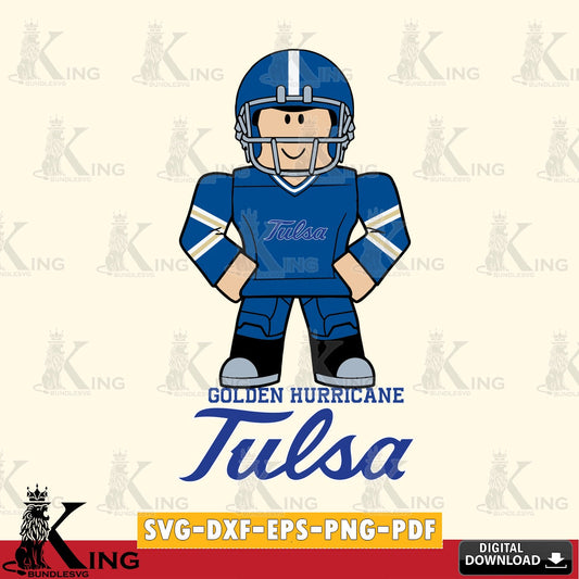 Tulsa Golden Hurricane Roblox Cool Football SVG file , NCAA Cricut,  File cut , Digital Download , PDF File