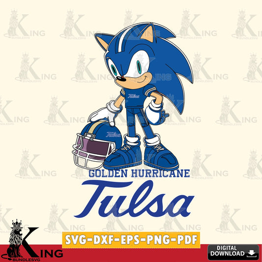 Tulsa Golden Hurricane Sonic Player Football SVG file, Vector , Digital Download , PDF File , Instant Download