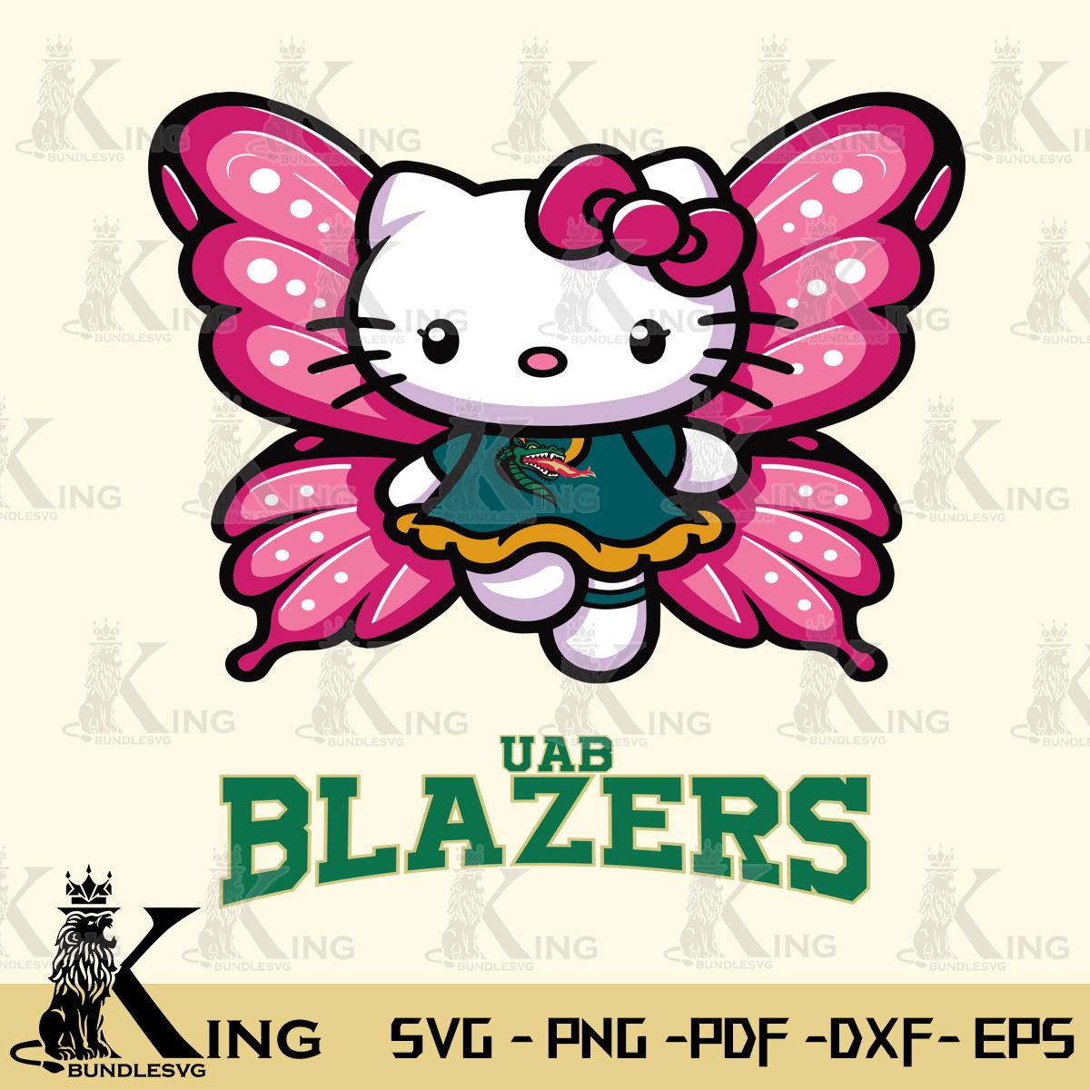 UAB Blazers Hello Kitty Dreamscape Svg Eps Dxf Png File, Digital Download