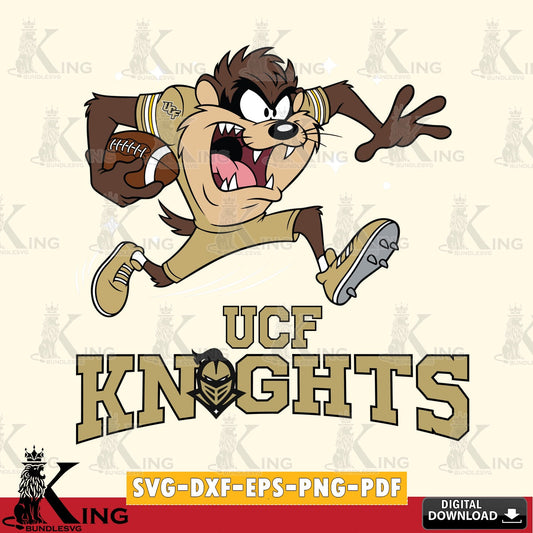 UCF Knights Angry Taz Football SVG file, Cut file  , Digital Download , Instant Download, Taz svg, NCAA svg