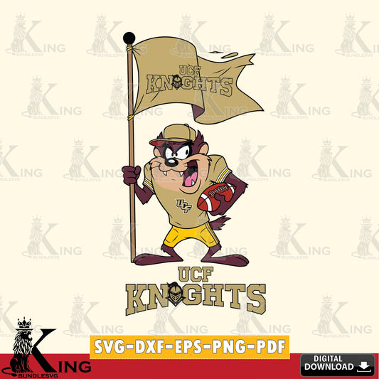 UCF Knights Football Taz Flag Art SVG file, Cut file  , Digital Download , Instant Download, Taz svg, NCAA svg