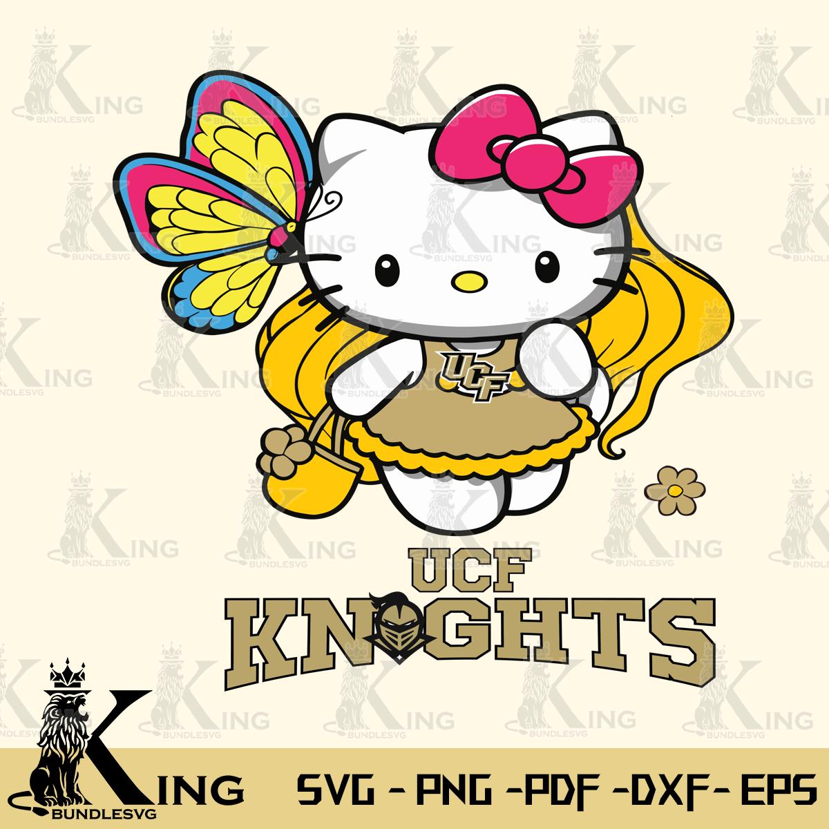 UCF Knights Kitty Cartoon Svg Eps Dxf Png File, Digital Download