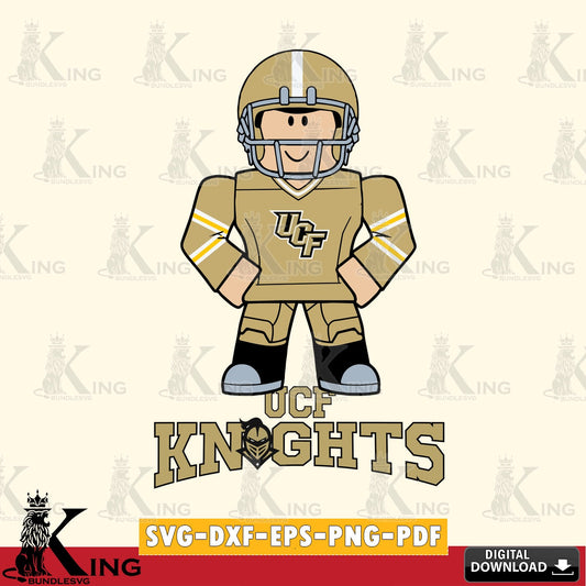 UCF Knights Roblox Cool Football SVG file , NCAA Cricut,  File cut , Digital Download , PDF File