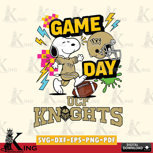 UCF Knights Snoopy Game day SVG, Cricut, Cut file  , Digital Download , Instant Download, Peanuts svg, NCAA svg, Football svg, Sport svg