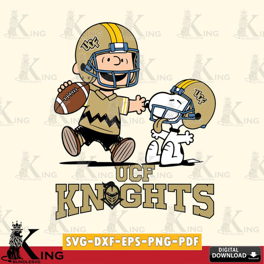 UCF Knights Snoopy and Peanut Fun SVG, Cricut, Cut file  , Digital Download , Instant Download, Peanuts svg, NCAA svg, Football svg, Sport svg