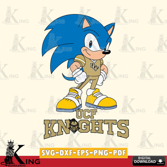 UCF Knights Sonic Football Star Mascot SVG file, Vector , Digital Download , PDF File , Instant Download